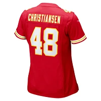 Maillot Nike Cole Christiansen pour femme, rouge, joueur de match des Chiefs Kansas City