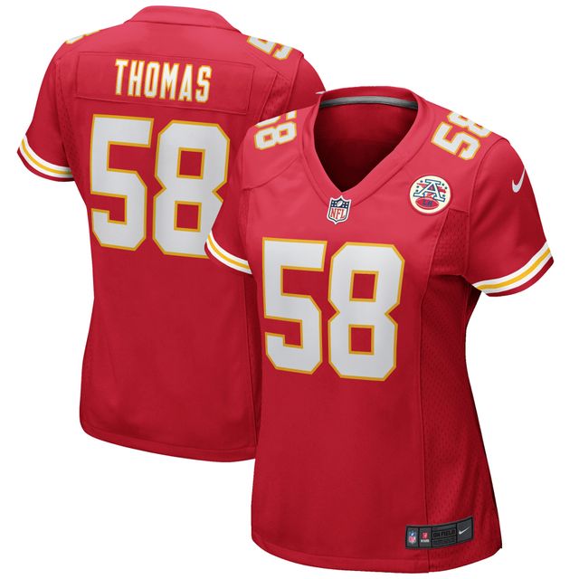 Maillot de joueur retraité Nike Derrick Thomas des Chiefs Kansas City pour femme, rouge