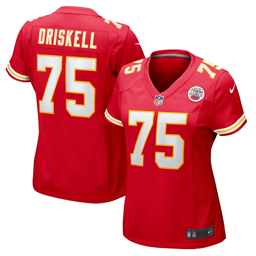 Maillot de match Nike Ethan Driskell rouge Kansas City Chiefs pour femme