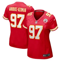 Maillot de joueur Nike Felix Anudike-Uzomah rouge des Chiefs Kansas City pour femme