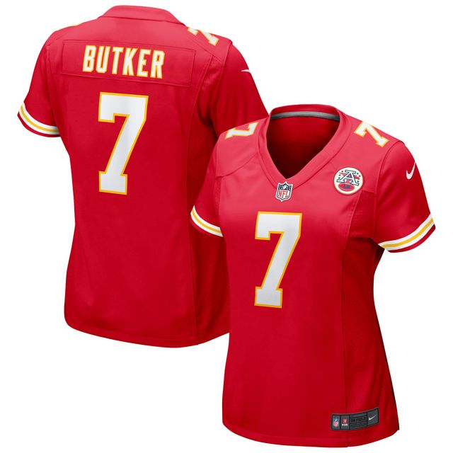 Maillot de match Nike Harrison Butker des Chiefs Kansas City pour femme, rouge