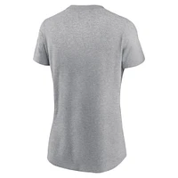 Women's Nike Heather Gray Kansas City Chiefs 2024 AFC Champions Locker Room Trophy Collection T-Shirt