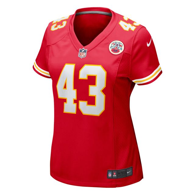 Maillot Nike Jack Cochrane pour femme, joueur de match des Chiefs Kansas City, rouge