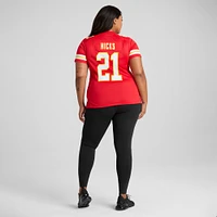 Maillot de match Nike Jaden Hicks rouge Kansas City Chiefs pour femme