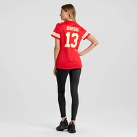 Maillot de joueur match Nike Nazeeh Johnson pour femmes des Chiefs Kansas City, rouge