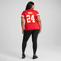 Maillot Nike Skyy Moore pour femme, joueur de match des Chiefs Kansas City, rouge