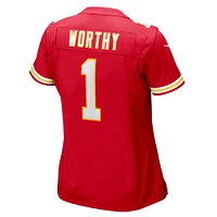 Women's Nike Xavier Worthy  Red Kansas City Chiefs Game Jersey