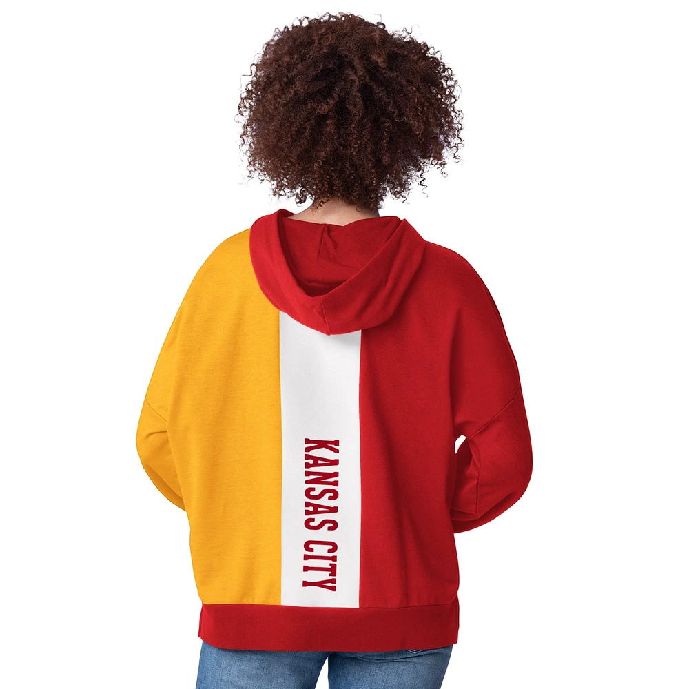 Sweat à capuche manches longues Power Move pour femme, rouge, des Chiefs de Kansas City