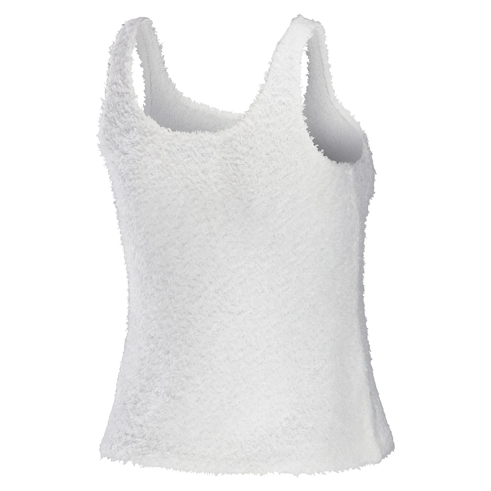Women's WEAR by Erin Andrews Cream Kansas City Chiefs Cozy Scoop Neck Tank Top & Pants Sleep Set