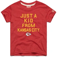 Youth Homage  Red Kansas City Chiefs Just a Kid Tri-Blend T-Shirt