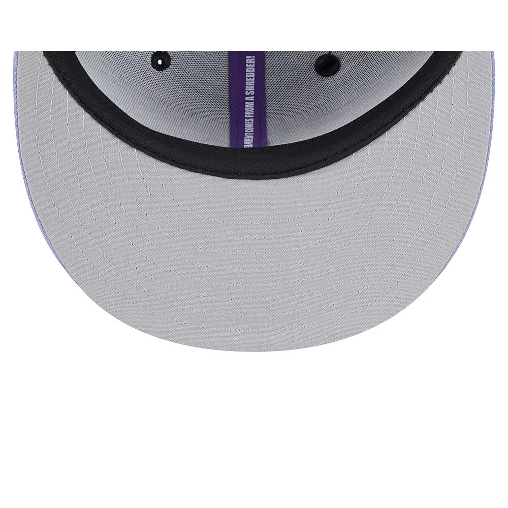Men's New Era Black/Purple Kansas City Monarchs Grape Big League Chew Flavor Pack 9FIFTY Snapback Hat