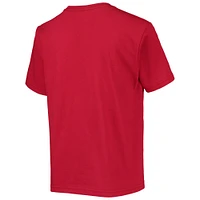 Youth Stitches Red Kansas City Monarchs Negro League Logo T-Shirt