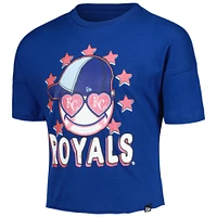 T-shirt à manches mi-longues New Era Royal Kansas City Royals Team pour fille