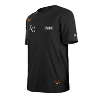 Men's New Era x Felt  Black Kansas City Royals T-Shirt