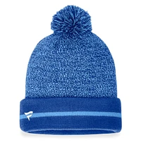 Men's Fanatics Royal/Light Blue Kansas City Royals Space-Dye Cuffed Knit Hat with Pom