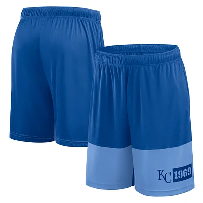 Short Fanatics Royal pour homme des Royals de Kansas City