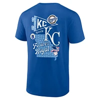 Men's Fanatics Royal Kansas City Royals Split Zone T-Shirt