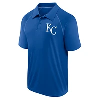 Men's Fanatics Royal Kansas City Royals Strong Alone Raglan Polo