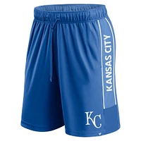 Men's Fanatics Royal Kansas City Royals Win The Match Defender Shorts