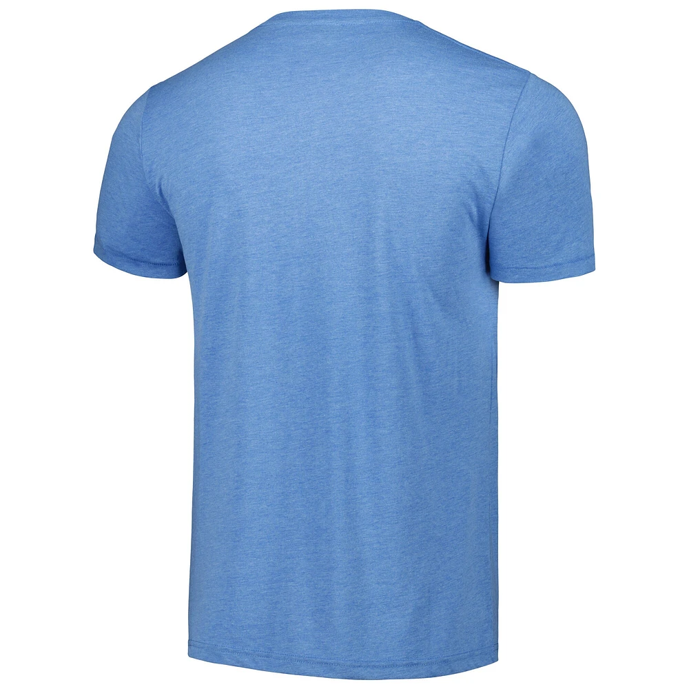 Men's Homage Light Blue Kansas City Royals Doodle Collection Forever Royal Tri-Blend T-Shirt