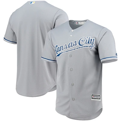 Men's Majestic Gray Kansas City Royals Team Official Jersey