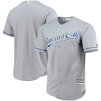 Men's Majestic Gray Kansas City Royals Team Official Jersey
