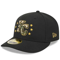 Men's New Era  Black Kansas City Royals 2024 Armed Forces Day Low Profile 59FIFTY Fitted Hat