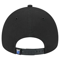 Men's New Era Black Kansas City Royals 9FORTY A-Frame Adjustable Hat