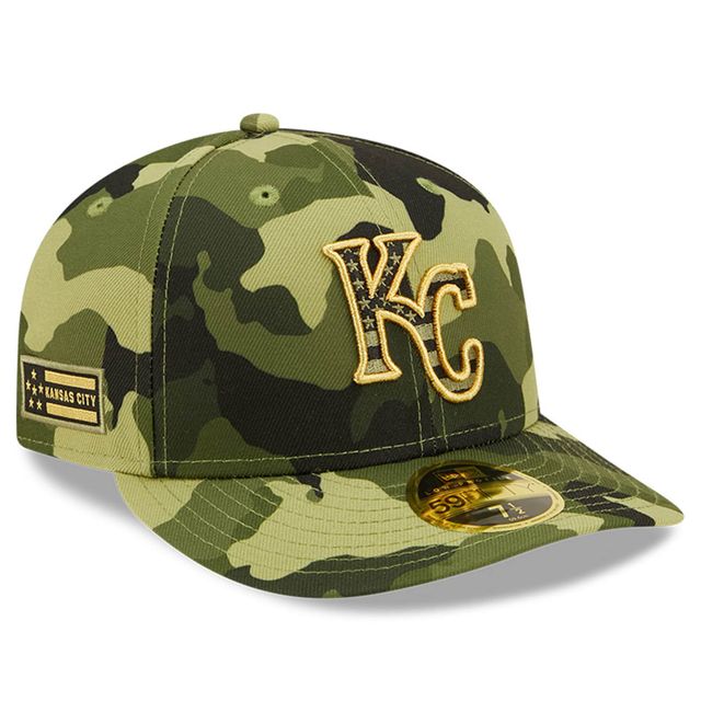NWE ROYALS CAMO MLB 2022 JOURNÉE DES FORCES ARMÉES SUR LE TERRAIN LP 59FIFTY HATMENLOP