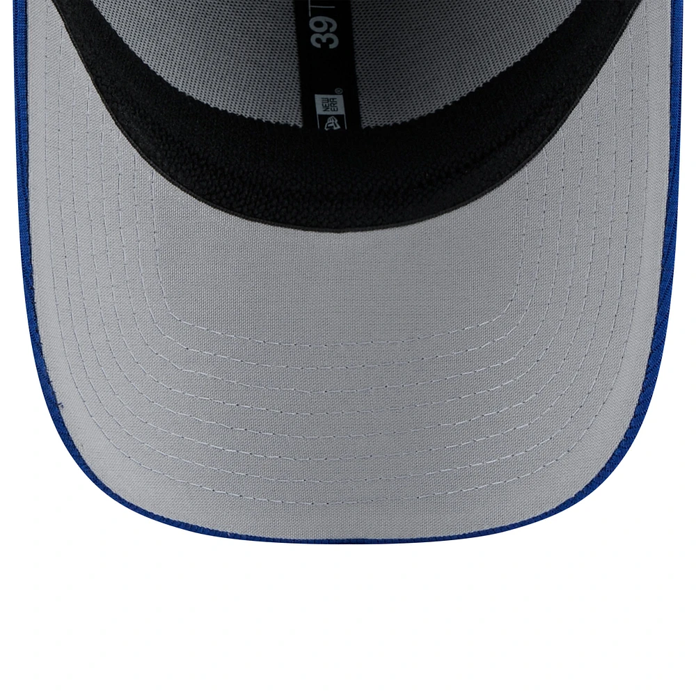 Casquette d'entraînement au bâton 39THIRTY Flex pour homme New Era gris/bleu marine Kansas City Royals 2025