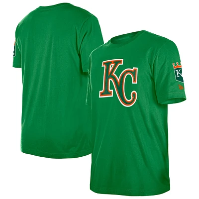 T-shirt à logo trèfle de la Saint-Patrick des Kansas City Royals New Era pour homme, vert Kelly