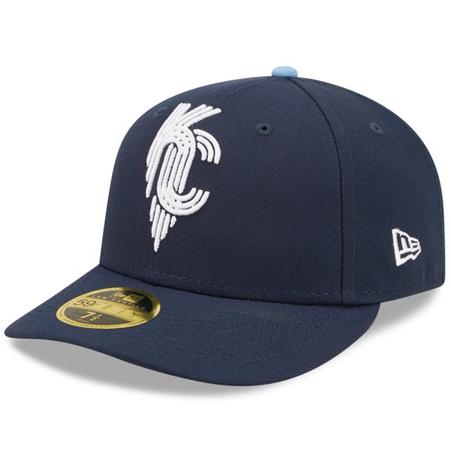 Casquette ajustée 59FIFTY à profil bas pour homme Kansas City Royals 2022 Connect New Era bleu marine