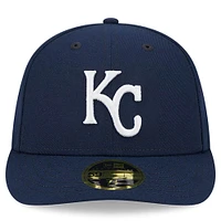 Men's New Era Navy Kansas City Royals Oceanside Low Profile 59FIFTY Fitted Hat
