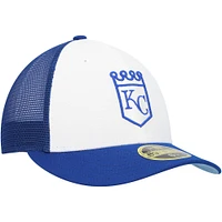 Men's New Era  Royal/White Kansas City Royals 2023 On-Field Batting Practice Low Profile 59FIFTY Fitted Hat