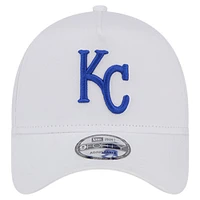 Men's New Era White Kansas City Royals TC A-Frame 9FORTY Adjustable Hat
