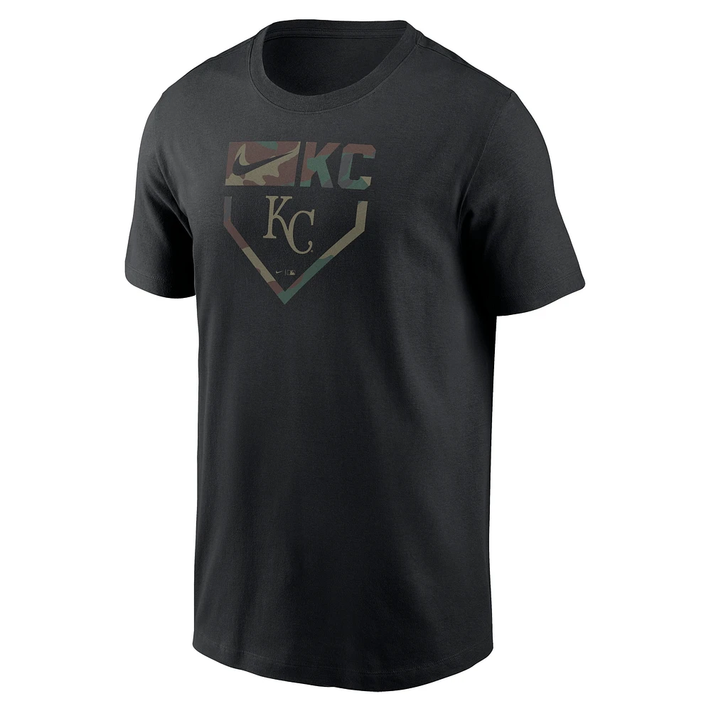 Men's Nike Black Kansas City Royals Camo T-Shirt