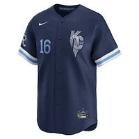 Maillot Nike Bo Jackson pour homme, bleu marine, Kansas City Royals, Connect, joueur retraité