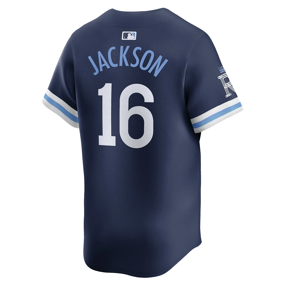 Maillot Nike Bo Jackson pour homme, bleu marine, Kansas City Royals, Connect, joueur retraité
