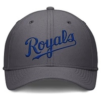 Men's Nike  Gray Kansas City Royals Swoosh Performance Flex Hat