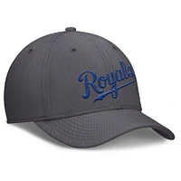 Men's Nike  Gray Kansas City Royals Swoosh Performance Flex Hat