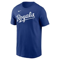 Men's Nike Royal Kansas City Royals Fuse Wordmark T-Shirt