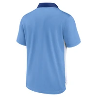 Men's Nike  White/Light Blue Kansas City Royals Rewind Stripe Polo