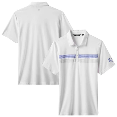 Polo blanc TravisMathew pour homme, Top Recruit des Royals de Kansas City