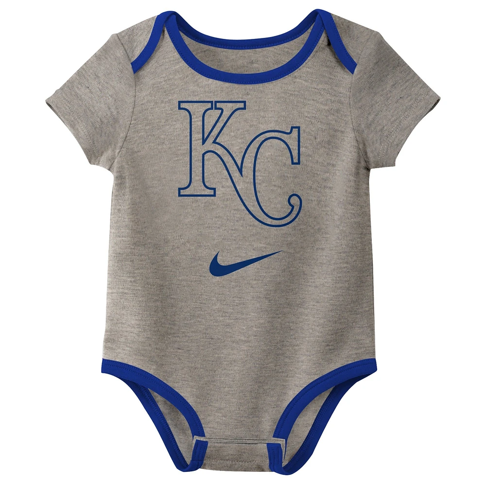 Newborn & Infant Nike Kansas City Royals Three-Pack Bodysuit Set