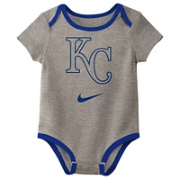 Newborn & Infant Nike Kansas City Royals Three-Pack Bodysuit Set