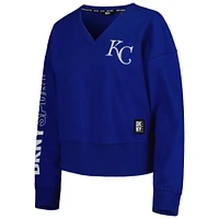 DKNY Sport Royal Kansas City Royals Lily Pull à encolure en V pour femme