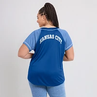 Women's Fanatics Royal Kansas City Royals Ultimate Style Raglan V-Neck T-Shirt