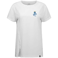 Women's Levelwear White Kansas City Royals Cooperstown Collection Influx Core Logo T-Shirt