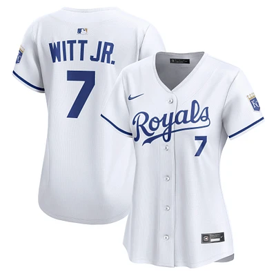 Maillot Nike Bobby Witt Jr. blanc domicile des Royals de Kansas City pour femme (édition limitée)