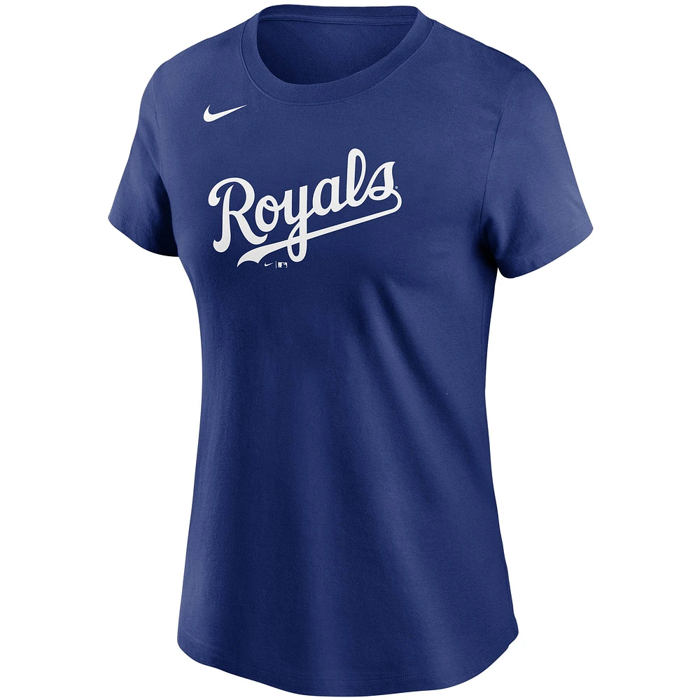 Women's Nike Royal Kansas City Royals Wordmark T-Shirt